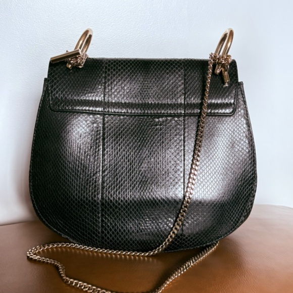 Chloé Drew Python Shoulder Bag - Picture 8 of 15
